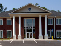 The front of a Legacy State Bank branch building.